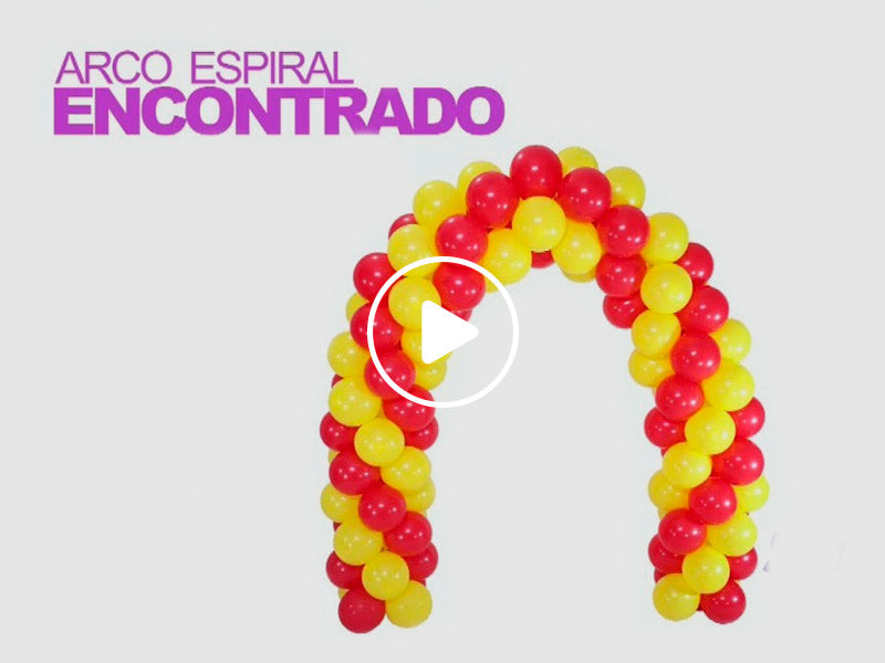 PASO A PASO - ARCO DE GLOBOS EN ESPIRAL