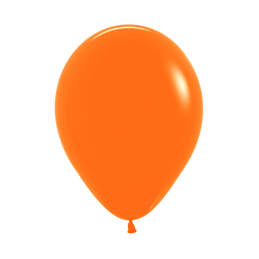 ORANGE FASHION ROUND LATEX BALLOON