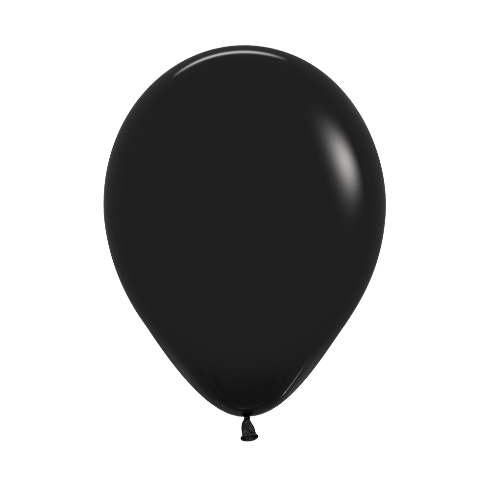 BLACK FASHION ROUND LATEX BALLOON