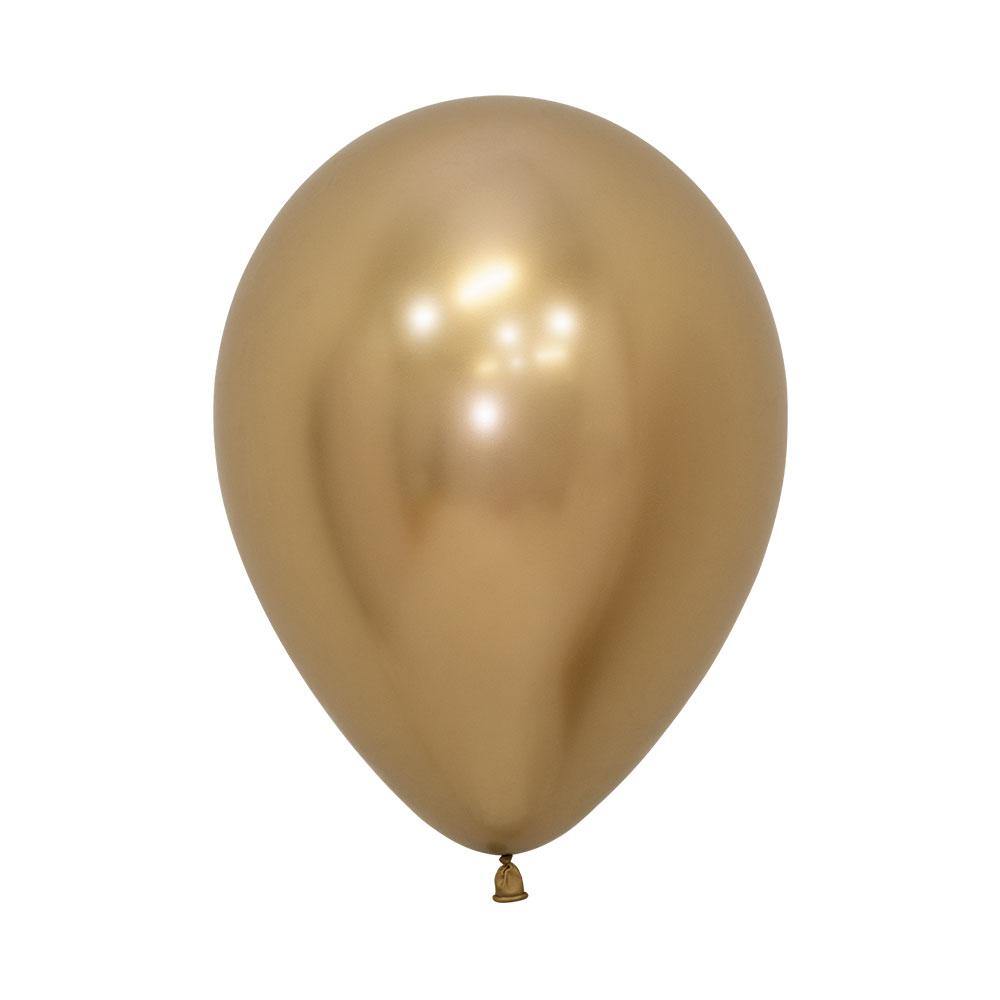 GOLDEN REFLEX ROUND LATEX BALLOON 