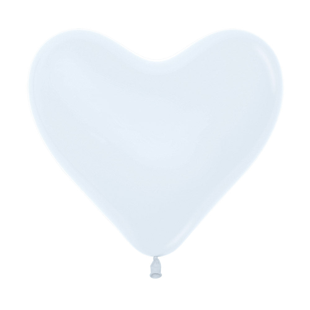 LATEX BALLOON HEART FASHION WHITE