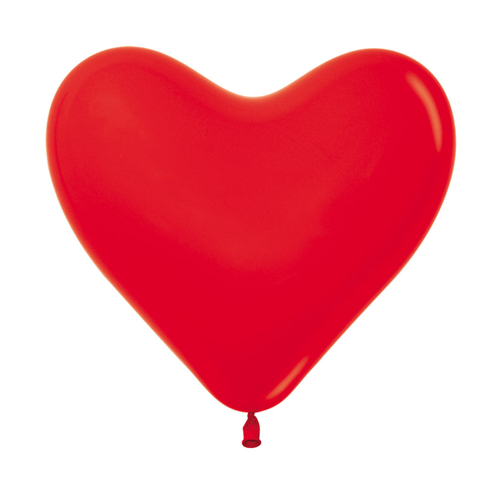 LATEX BALLOON HEART FASHION RED