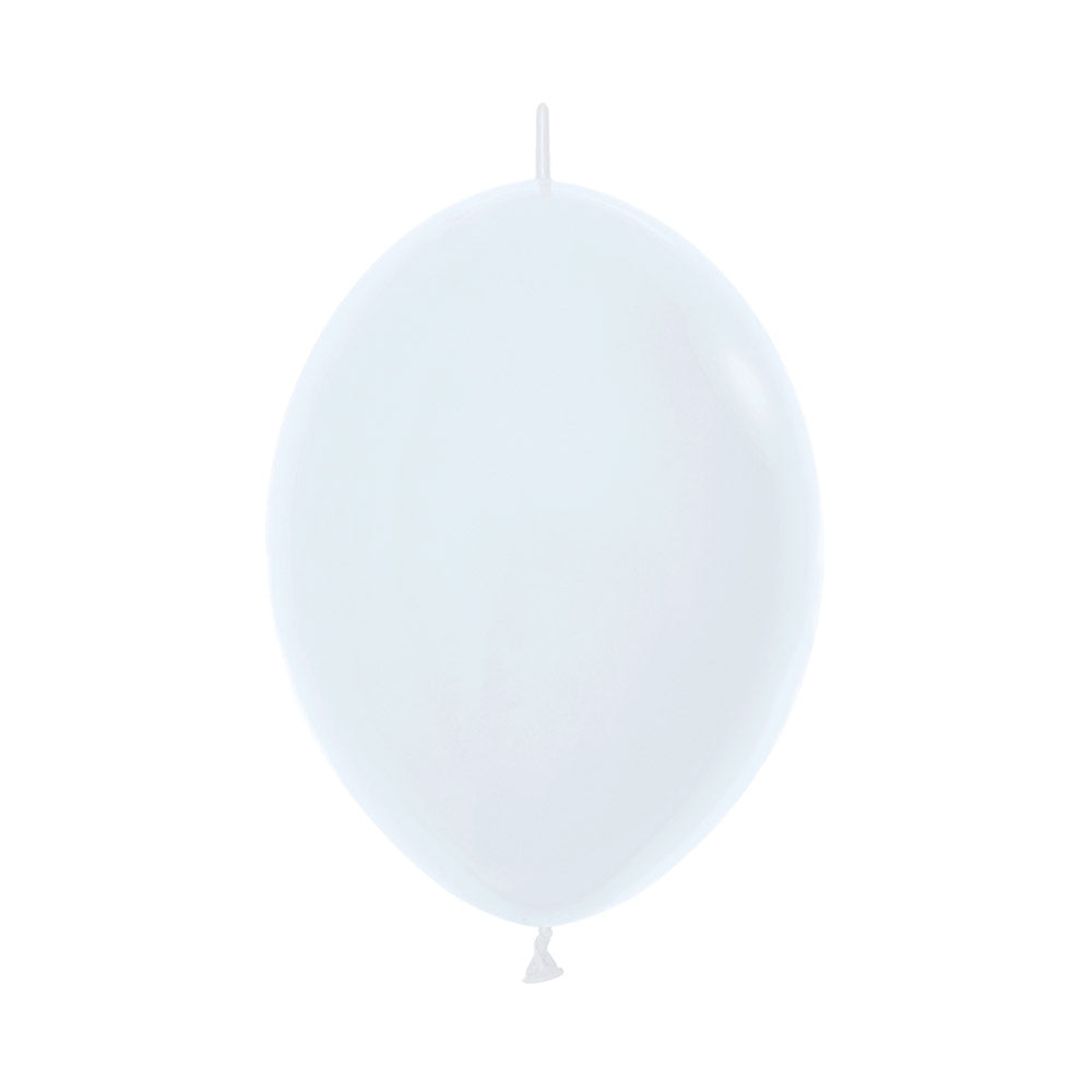 LATEX BALLOON LINK-O-LOON FASHION WHITE