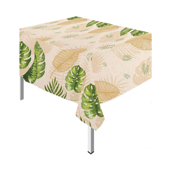 PEVA RECTANGULAR TABLECLOTH TROPICAL LEAVES