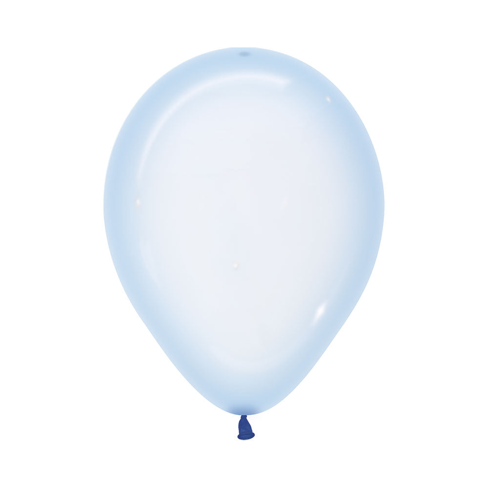 BLUE PASTEL CRYSTAL ROUND LATEX BALLOON