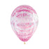 ROUND LATEX BALLOON INFINITY GRAFFITI PINK FASHION TRANSPARENT 