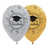 CONGRATULATIONS ROUND LATEX INFINITY BALLOON SATIN AND METAL ASSORTED 