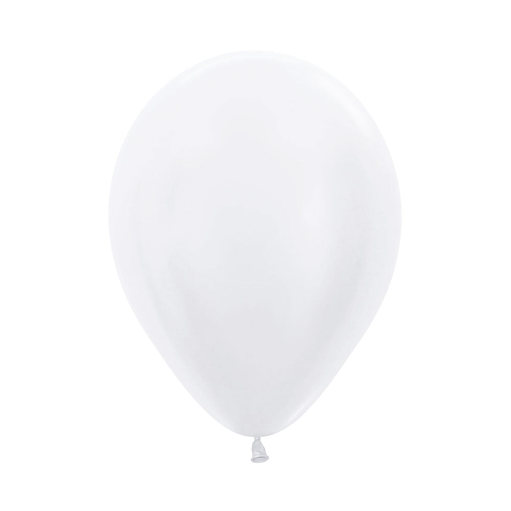 GLOBO LATEX REDONDO SATIN PERLA