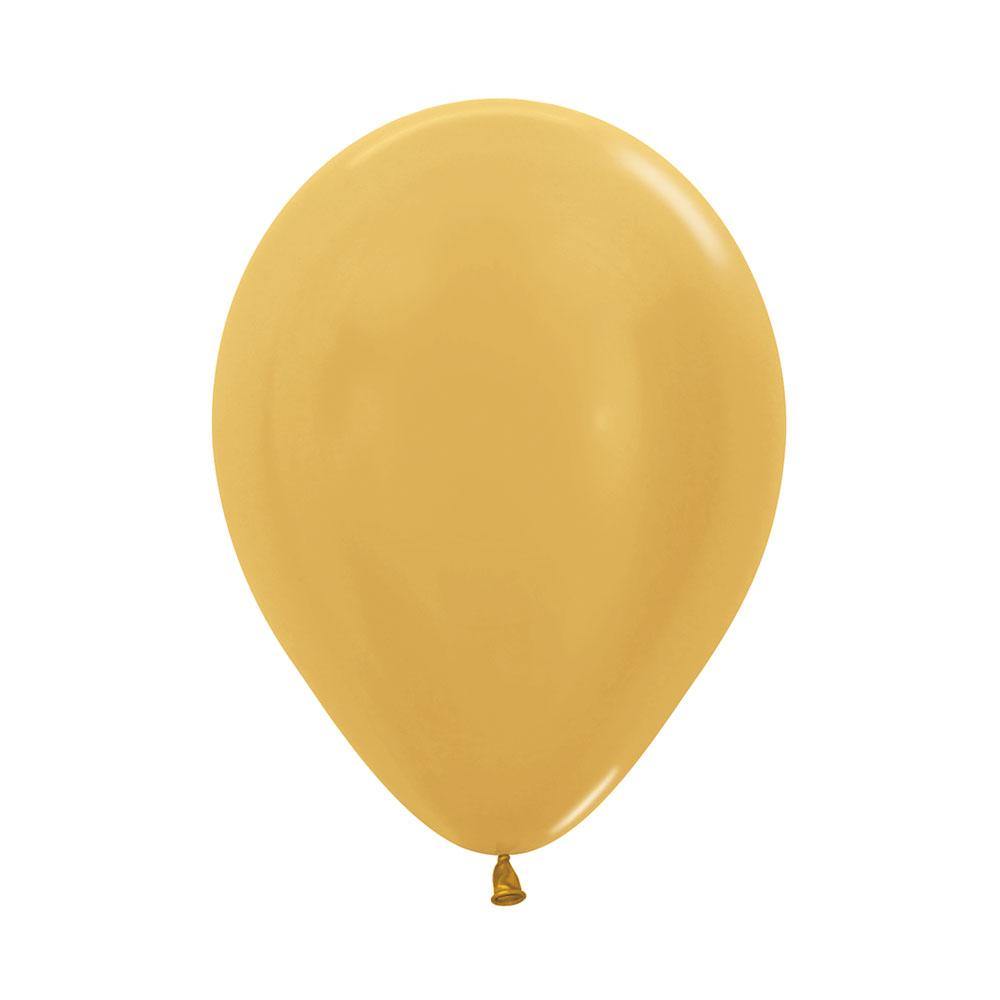 GLOBO LATEX REDONDO METAL DORADO COBRE