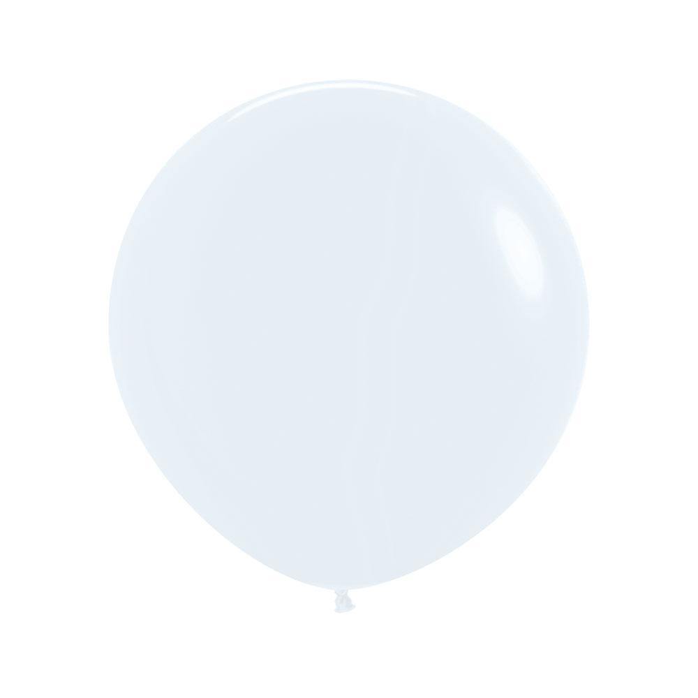 ROUND LATEX BALLOON FASHION WHITE