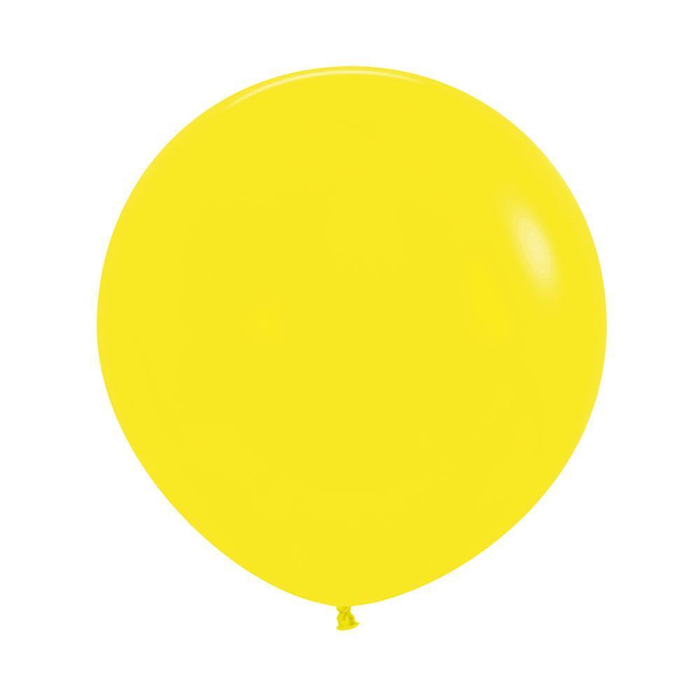 YELLOW FASHION ROUND LATEX BALLOON