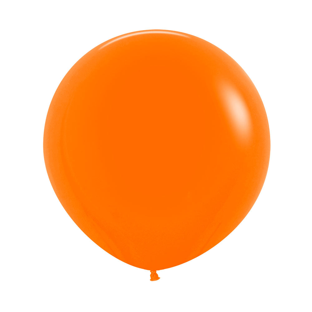 ORANGE FASHION ROUND LATEX BALLOON