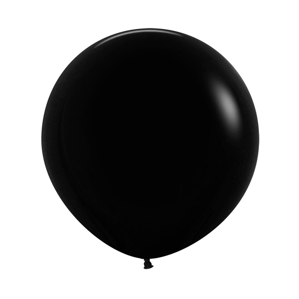 BLACK FASHION ROUND LATEX BALLOON