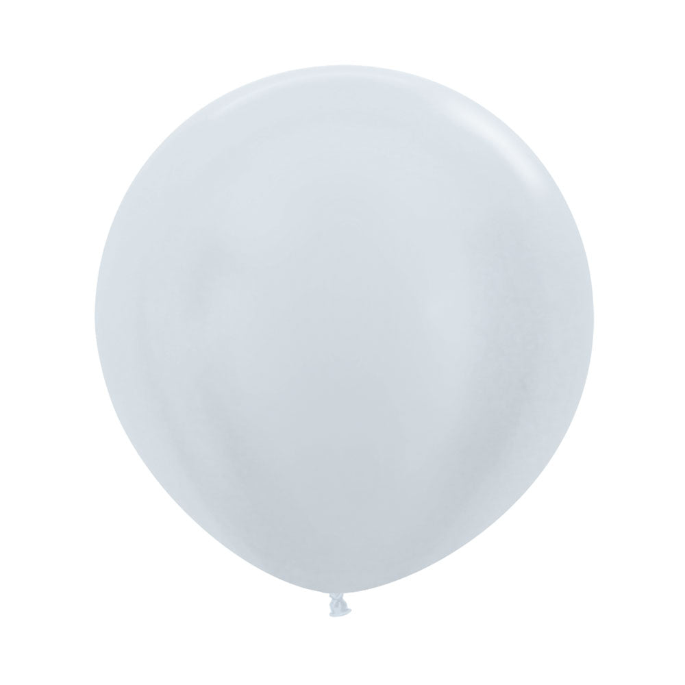 GLOBO LATEX REDONDO SATIN PERLA