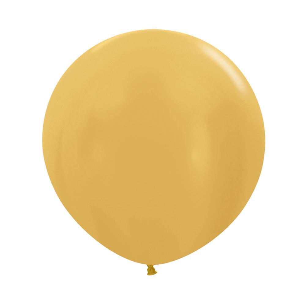 GLOBO LATEX REDONDO METAL DORADO COBRE