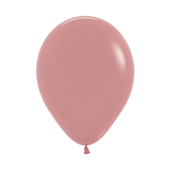 ROUND LATEX BALLOON FASHION ROSEWOOD