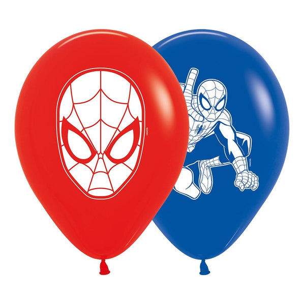 GLOBO LATEX REDONDO 2 CARAS SPIDERMAN FASHION SURTIDO