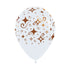 INFINITY ROUND LATEX BALLOON DIAMOND GOLDEN FROZY FASHION WHITE 