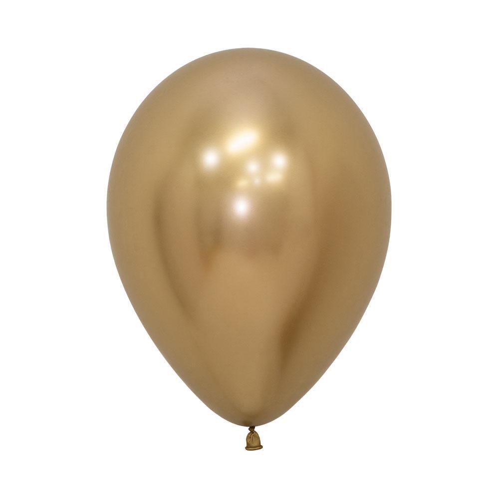 GOLDEN REFLEX ROUND LATEX BALLOON 