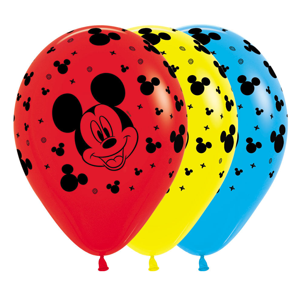 ROUND LATEX BALLOON INFINITY MICKEY MOUSE FASHION ASSORTED 