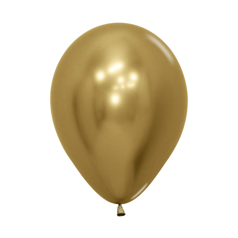 GOLDEN REFLEX ROUND LATEX BALLOON 