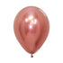 PINK GOLD REFLEX ROUND LATEX BALLOON 