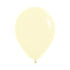 GLOBO LATEX REDONDO PASTEL MATE AMARILLO