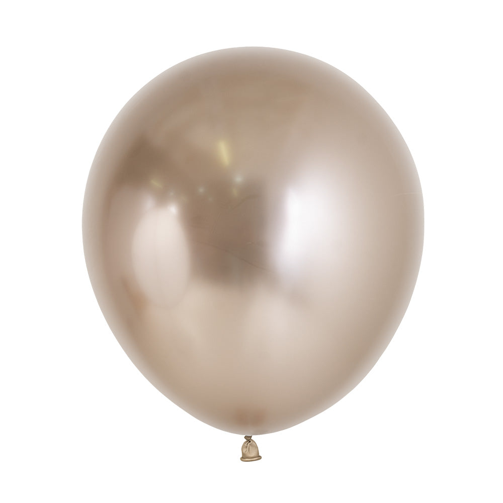 ROUND LATEX BALLOON REFLEX CHAMPAGNE 