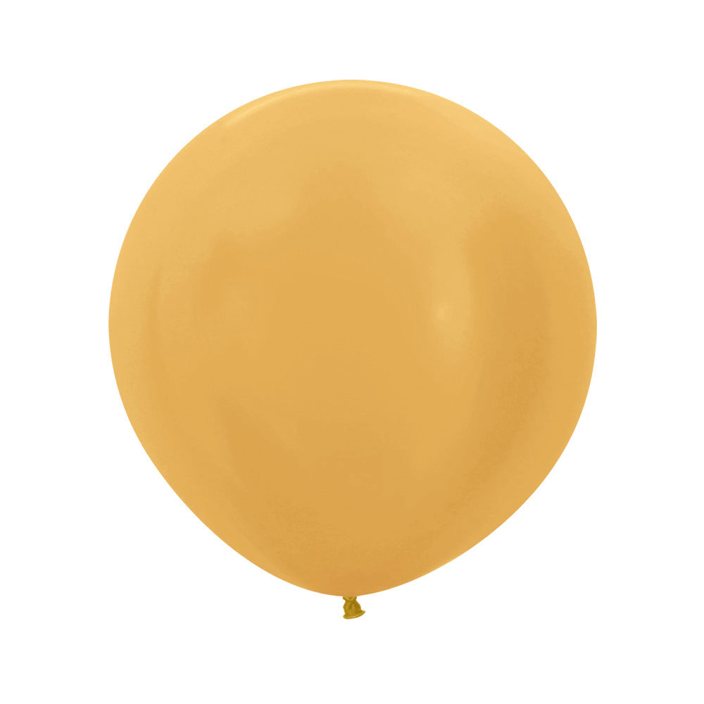 GLOBO LATEX REDONDO METAL DORADO COBRE