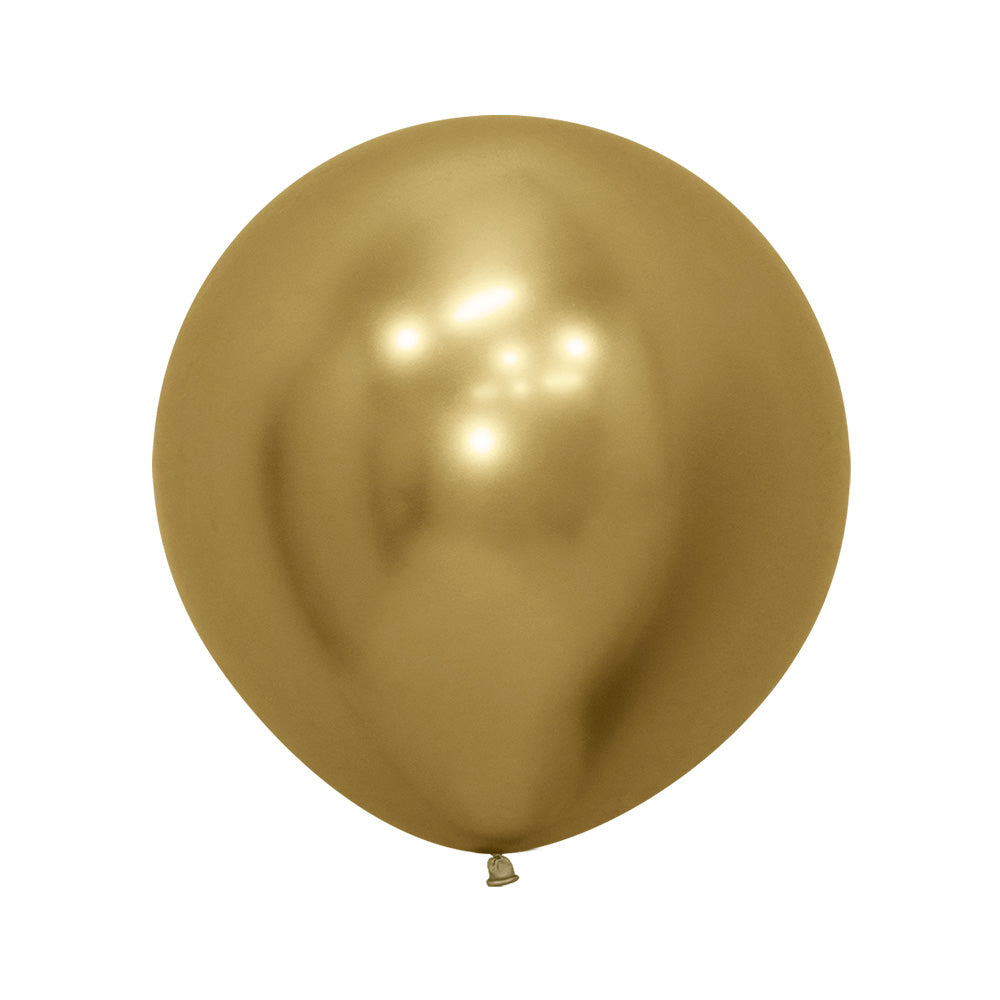 GOLDEN REFLEX ROUND LATEX BALLOON 