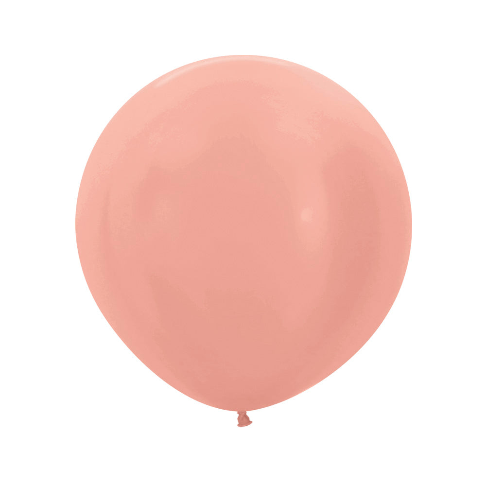 PINK GOLD METAL ROUND LATEX BALLOON 