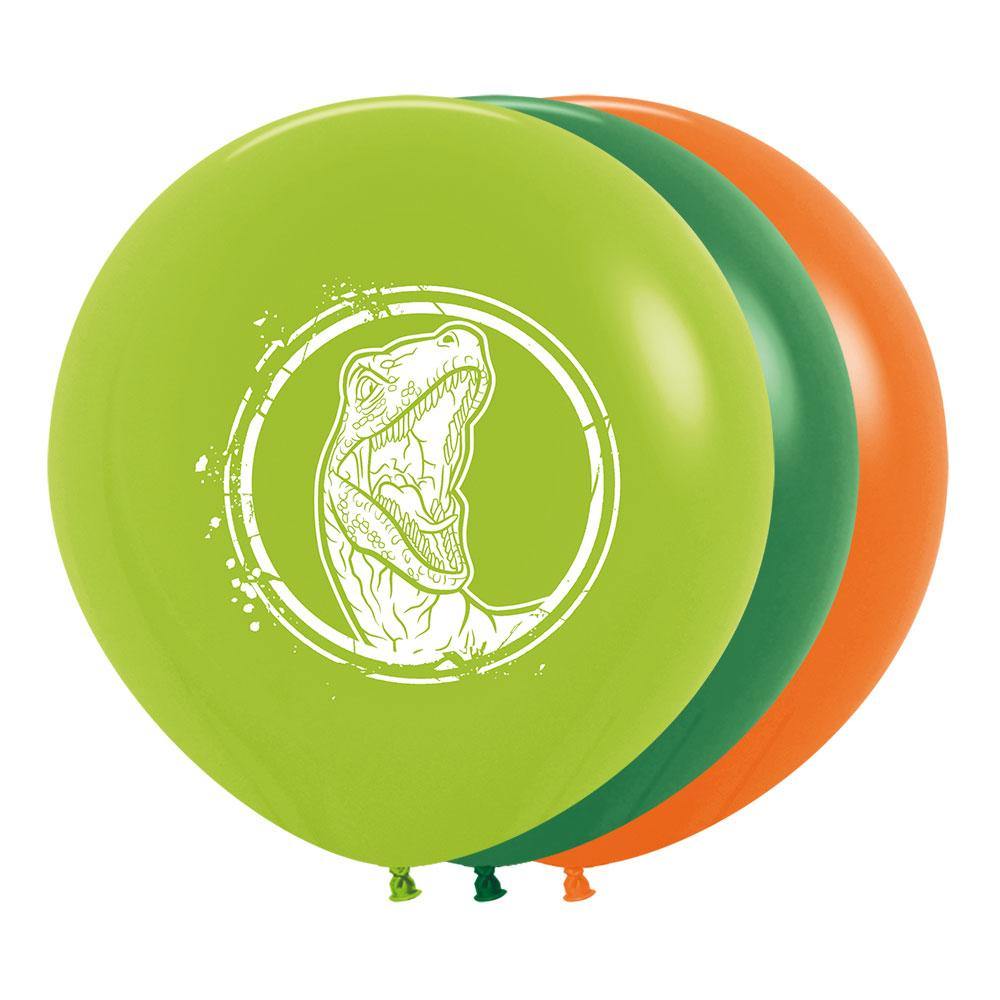 B2B ROUND LATEX BALLOON 2 SIDES JURASSIC WORLD FASHION ASSORTED 