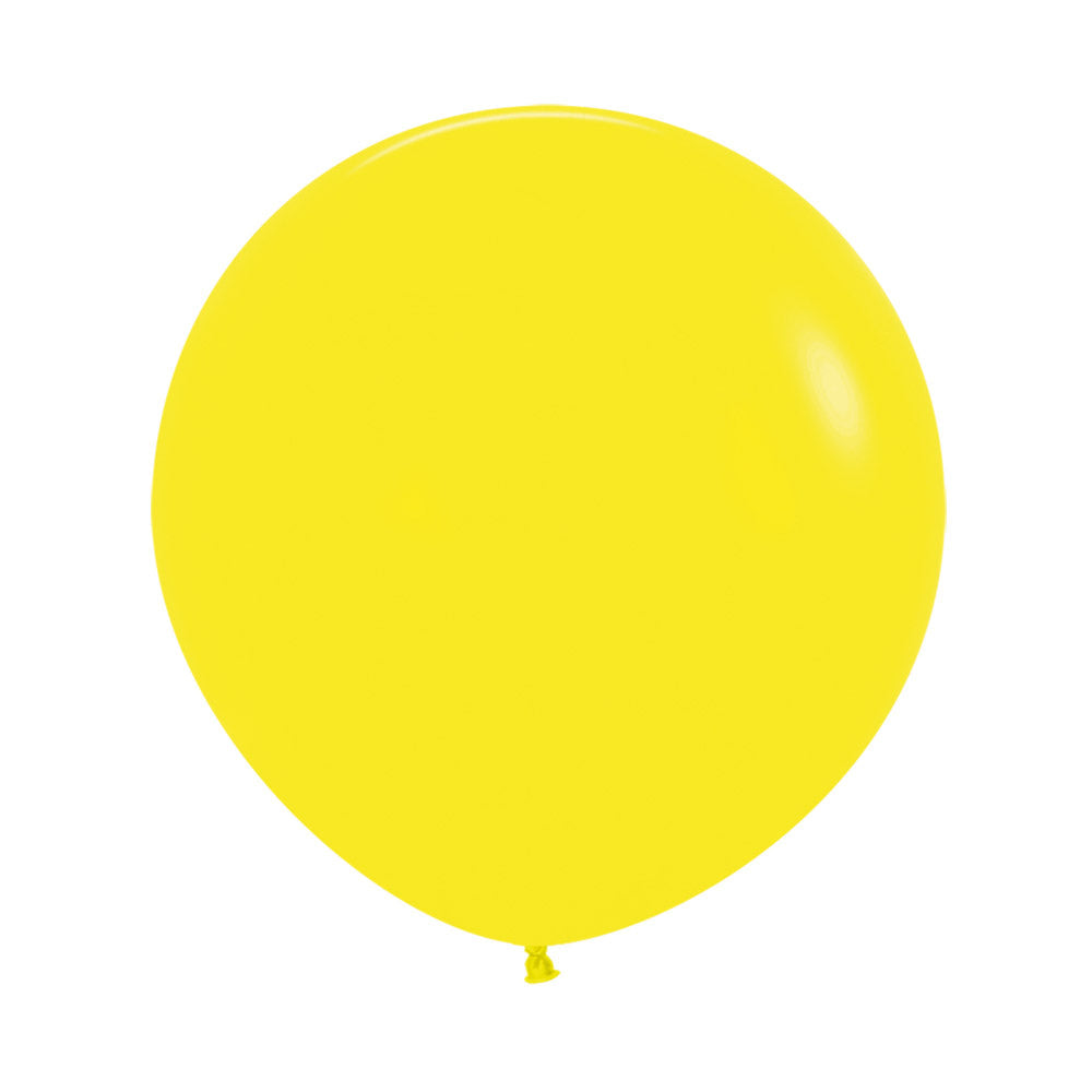 YELLOW FASHION ROUND LATEX BALLOON