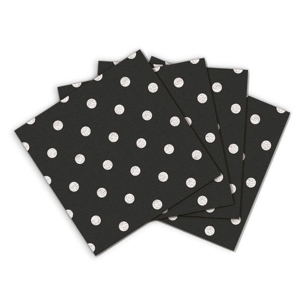 BLACK POLKA DOT NAPKIN 