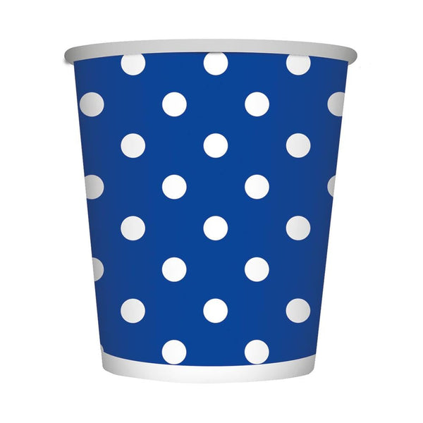 KING BLUE POLKA GLASS