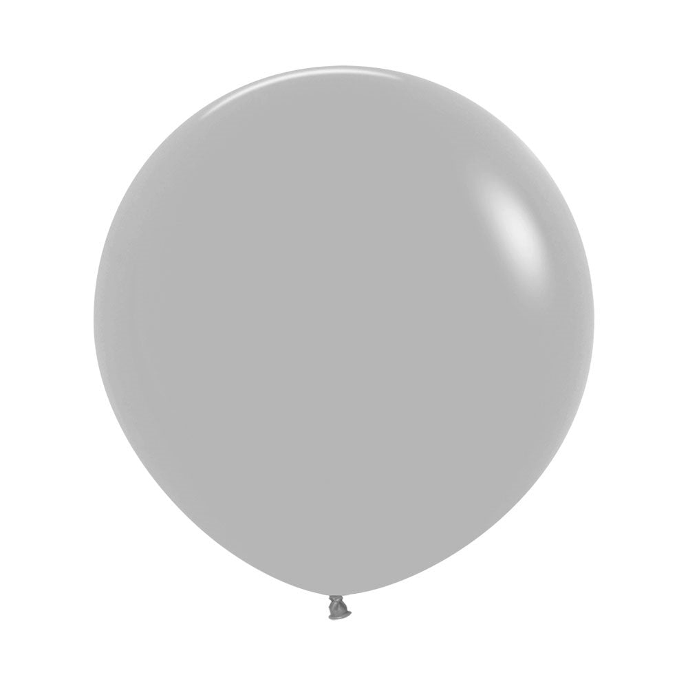 GRAY FASHION ROUND LATEX BALLOON